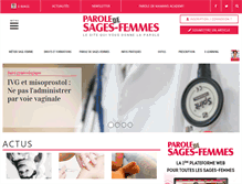 Tablet Screenshot of paroledesagesfemmes.com